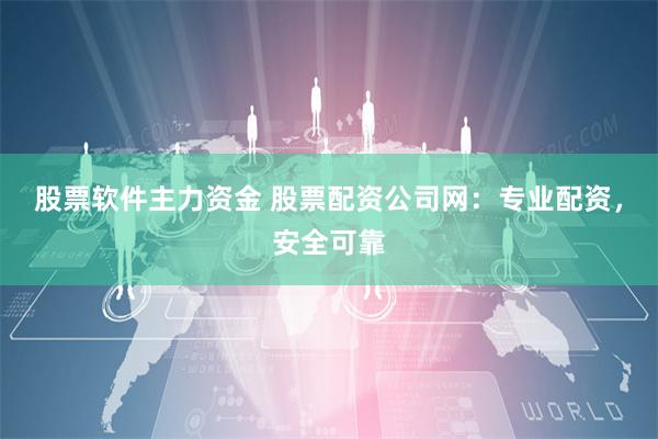 股票软件主力资金 股票配资公司网：专业配资，安全可靠